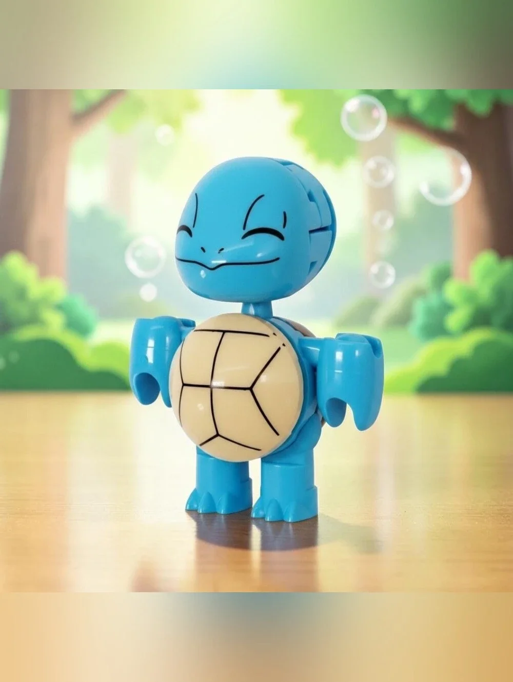 SQUIRTLE Only From MEGA Construx - Pokemon Pokeball Evergreen Set- NO Pokeball.